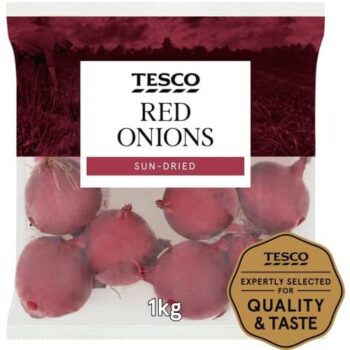 Tesco Red Onions Pack (1kg)