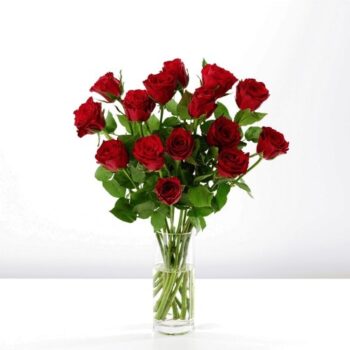 Tesco Red & Orange Roses Flowers Bouquet