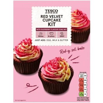 Tesco Red Velvet Cupcake Kit (380g)