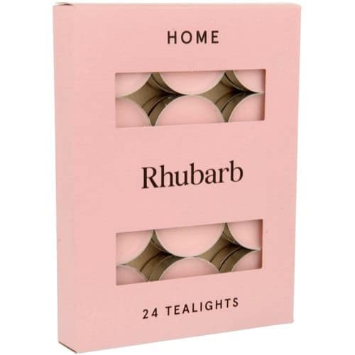 TESCO RHUBARB TEALIGHTS
