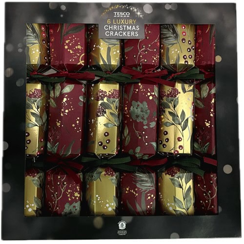 Tesco Rich Berries Luxury Christmas Crackers