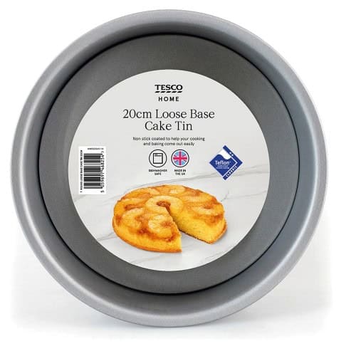 Tesco Round Loose Base Cake Tin (20cm)