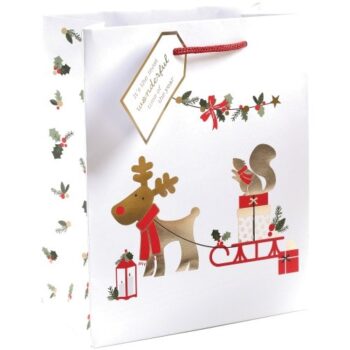 Tesco Rudi Medium Christmas Gift Bag