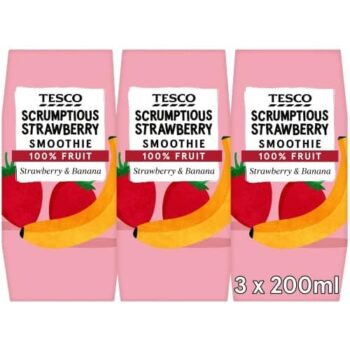 Tesco Scrumptious Strawberry Smoothie (3 x 200ml)