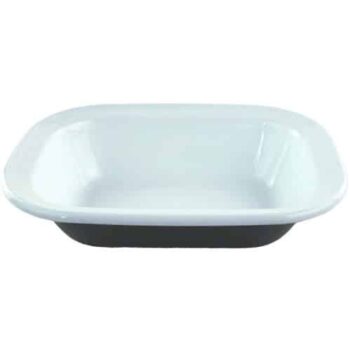 Tesco Slate Grey Enamel Rect Pie Dish (26cm)