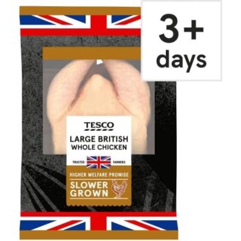 Tesco Slower Grown Large Whole Chicken 1.4kg-1.8kg