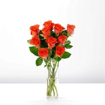 Tesco Small Red & Orange Roses Bouquet
