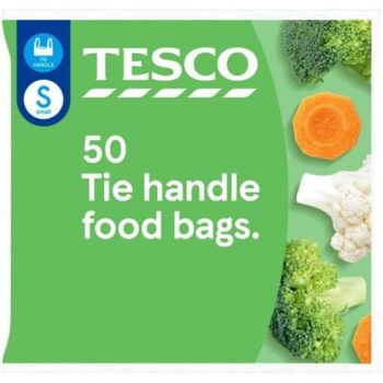 Tesco Small Tie Handle Food Bags (50)