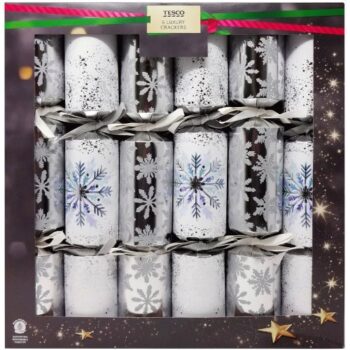 Tesco Snowflake Luxury Christmas Crackers