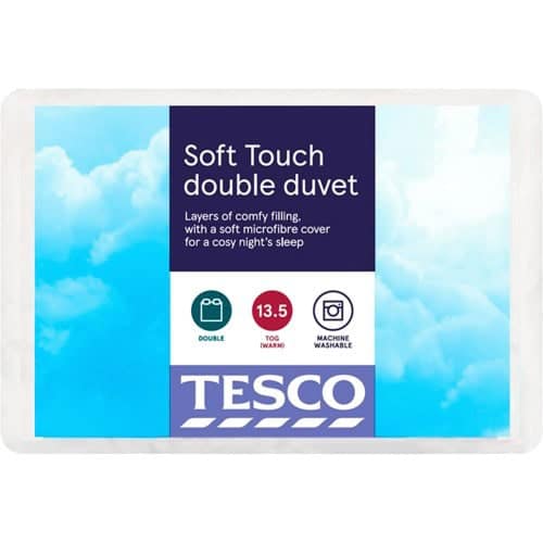 Tesco Soft Touch 13.5 Tog Duvet Double