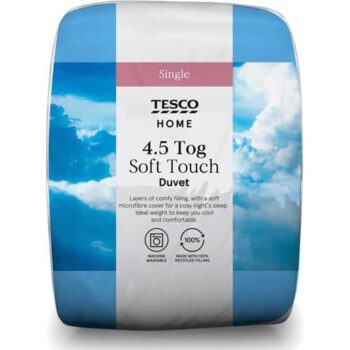 Tesco Soft Touch 4.5 Tog Duvet Single