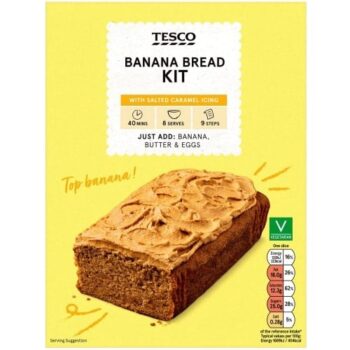 Tesco Spiced Banana Loaf Kit with Salted Caramel Buttercream (320g)