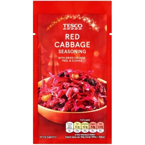 Tesco Spiced Red Cabbage Seasoning