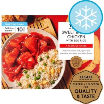 Tesco Sweet & Sour Chicken with Egg Rice (400g)