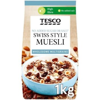 Tesco Swiss Style No Added Sugar Muesli (1kg)