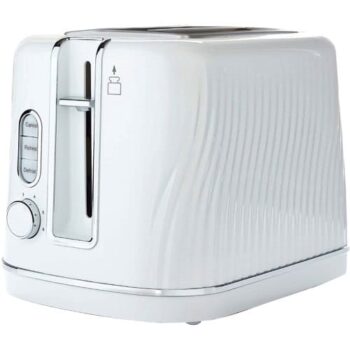 Tesco Textured Plastic Toaster 2 Slice White