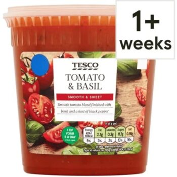 Tesco Tomato & Basil Soup (600g)