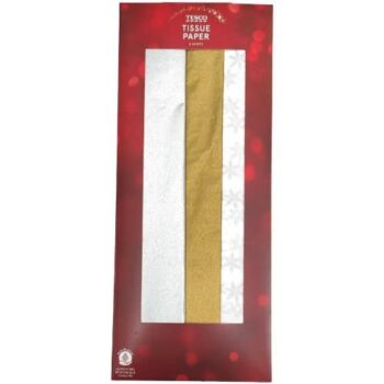 Tesco Traditional Christmas Tissue Paper 6 Sheets