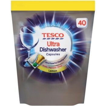 Tesco Ultra Dishwasher Capsules Lemon (40 x 500g)