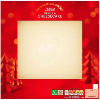 TESCO VANILLA CHEESECAKE