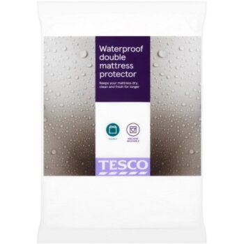 Tesco Waterproof Towelling Protector Double