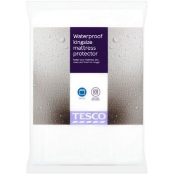 Tesco Waterproof Towelling Protector King
