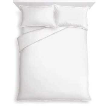 Tesco White 100% Cotton Oxford Edge Duvet Set Double