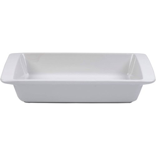 Tesco White Ceramic Rect Roaster Large