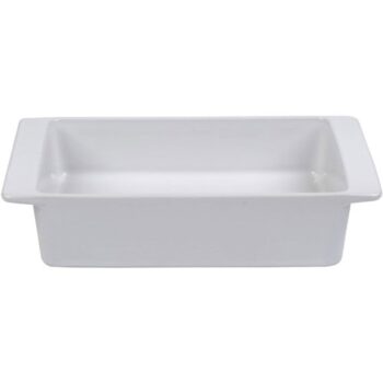 Tesco White Ceramic Rect Roaster Small