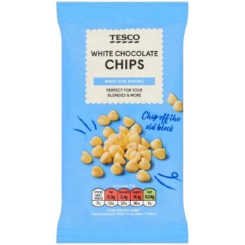Tesco White Chocolate Chips (100g)
