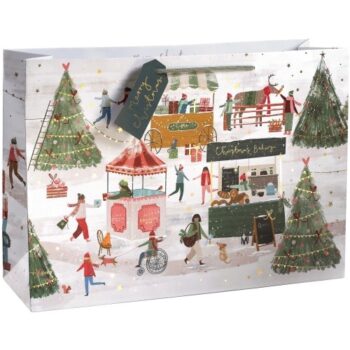 Tesco Winter Scene XL Christmas Gift Bag