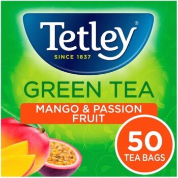 Tetley Green Tea Mango & Passion Fruit 50 Tea Bags (50 x 100g)