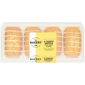 The BAKERY at ASDA Lemon Drizzle Mini Loaf Cakes