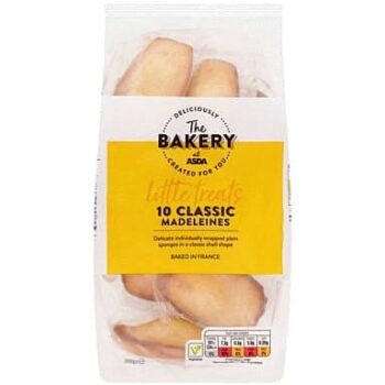 The BAKERY at ASDA The Bakery 10 Classic Madeleines (250g)