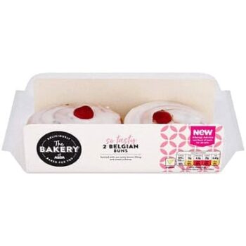 The BAKERY at ASDA The Bakery 2 Belgian Buns