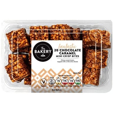 The BAKERY at ASDA The Bakery 20 Fantastic Chocolate Caramel Mini Crisp Bites