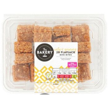The BAKERY at ASDA The Bakery 20 Flapjack Mini Bites (240g)