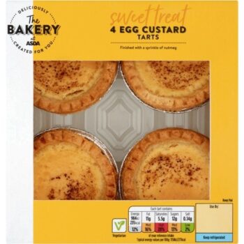 The BAKERY at ASDA The Bakery 4 Egg Custard Tarts
