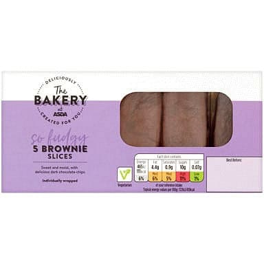 The BAKERY at ASDA The Bakery 5 Brownie Slices