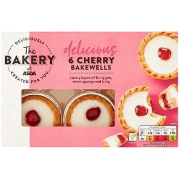 The BAKERY at ASDA The Bakery 6 Cherry Bakewells