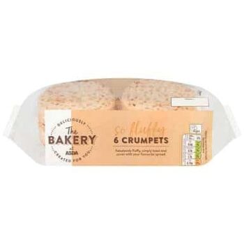 The BAKERY at ASDA The Bakery 6 Crumpets