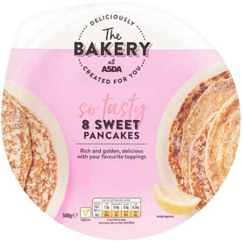 The BAKERY at ASDA The Bakery 8 Sweet Pancakes (500g)