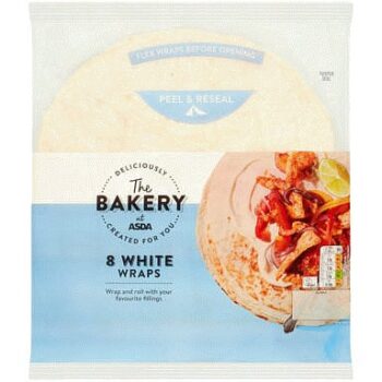 The BAKERY at ASDA The Bakery 8 White Wraps