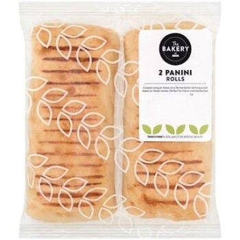 The BAKERY at ASDA The Bakery at 2 Panini Rolls