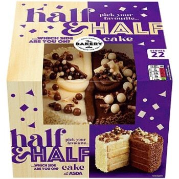 The BAKERY at ASDA The Bakery at Half & Half Cake