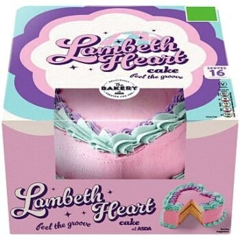 The BAKERY at ASDA The Bakery at Lambeth Heart Cake