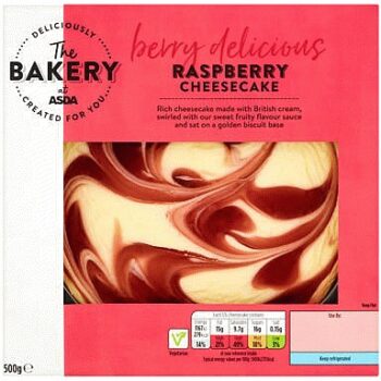 The BAKERY at ASDA The Bakery Raspberry Cheesecake (500g)