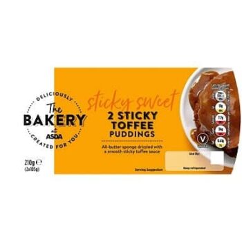 The BAKERY at ASDA The Bakery Sticky Toffee Puddings