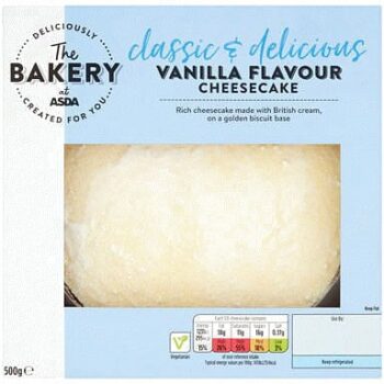 The BAKERY at ASDA The Bakery Vanilla Flavour Cheesecake