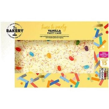 The BAKERY at ASDA The Bakery Vanilla Party Cake